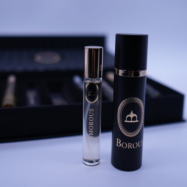 Borouj Set de 8 piezas (Borouj misterioso, Borouj perlador, Borouj modernidad, Borouj ensilaje, Borouj espíritu, Borouj lamasat oud, Borouj amoroso, Borouj gravedad)