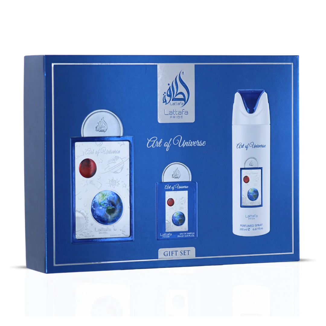 Lattafa Pride Gift Set 3 pcs Art Of Universe – Oasis Perfumes USA