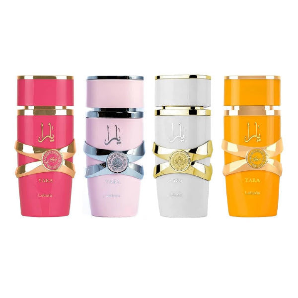 Lattafa Mini Yara - Yara Moi - Yara Tous - Yara Candy 4 PC Set W EDP 0.85