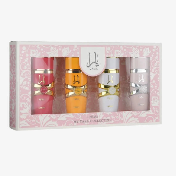 Lattafa Mini Yara - Yara Moi - Yara Tous - Yara Candy 4 PC Set W EDP 0.85