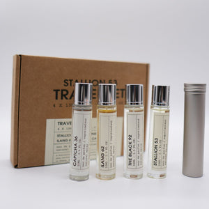 Set de viaje Emper 4 piezas U EDP 1.0oz (Captcha 36, ​​ilang 62, The Black 92, Stallion 53)