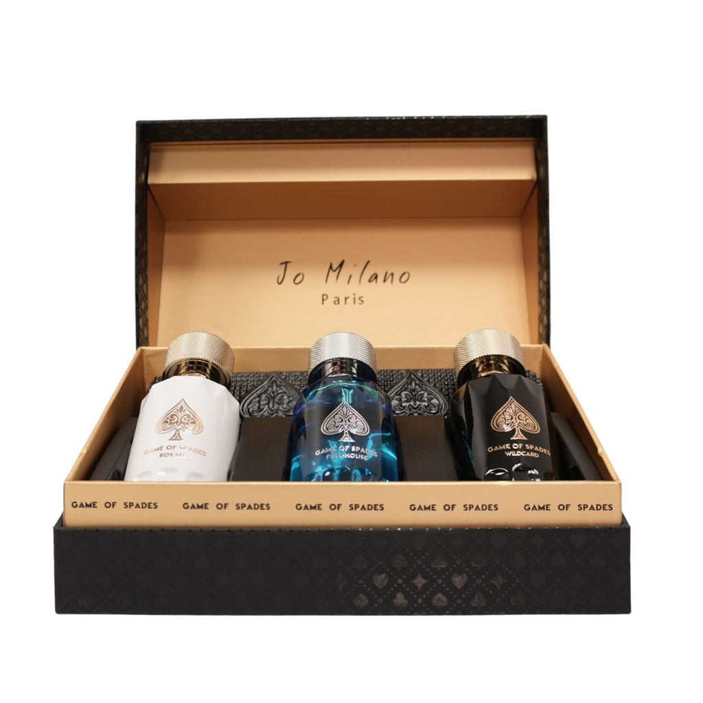 Jo Milano Game Of Spades Collection Edition Set U Parfum ( Royale + Full House + Wildcard ) 3 X 1.0oz