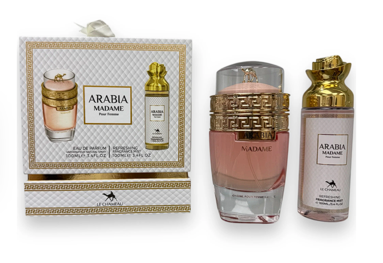 Emper Le Chameau Arabia Madame Gift Set W EDP 3.4oz + Body Mist 3.4oz