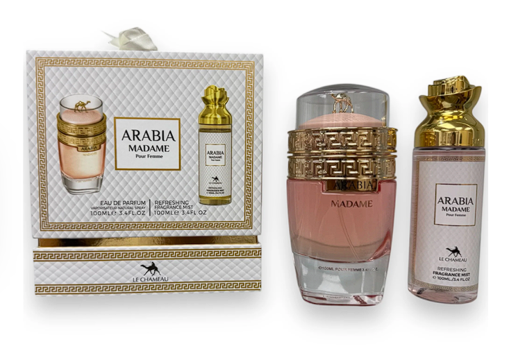 Emper Le Chameau Arabia Madame Set de regalo W EDP 3.4oz + Body Mist 3.4oz