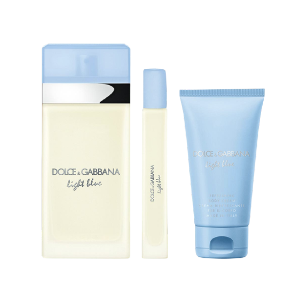 Dolce Gabbana Light Blue 3Pcs Gift Set 3.4 oz EDP For Women