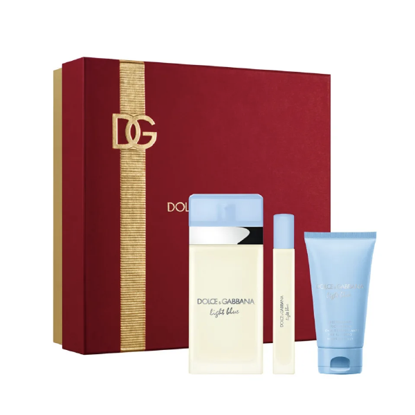 Dolce Gabbana Light Blue 3Pcs Gift Set 3.4 oz EDP For Women