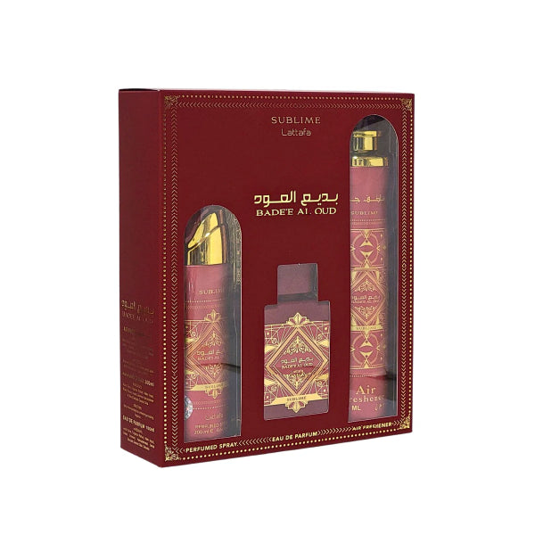 Lattafa  GIF SET 3 pcs Badee Al Oud Sublime Collection  U EDP 3.4 oz
