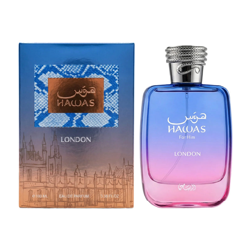 Rasasi Hawas London M EDP 3.4 oz – Oasis Perfumes USA