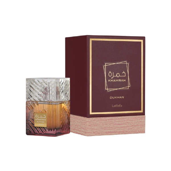 Khamrah Dukhan Eau De Parfum Spray 100ML (3.4 OZ) by Lattafa
