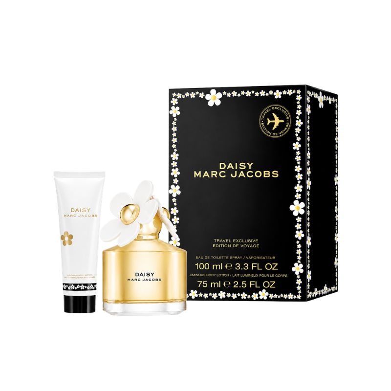 Marc Jacobs Daisy Set 2 Pcs for Women ( EDT 3.4 oz + Body Lotion 2.5 oz)