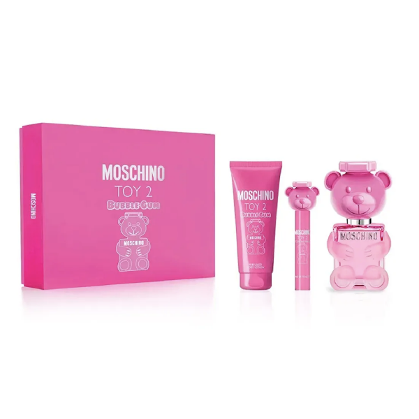Moschino Toy 2 Bubble Gum Gift Set 3 Pcs 3.4 oz EDT Spray, Body Moschino Toy 2 Bubble Gum Gift Set 3 Pcs 3.4 oz EDT Spray, Body