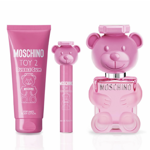 Moschino Toy 2 Bubble Gum Gift Set 3 Pcs 3.4 oz EDT Spray, Body