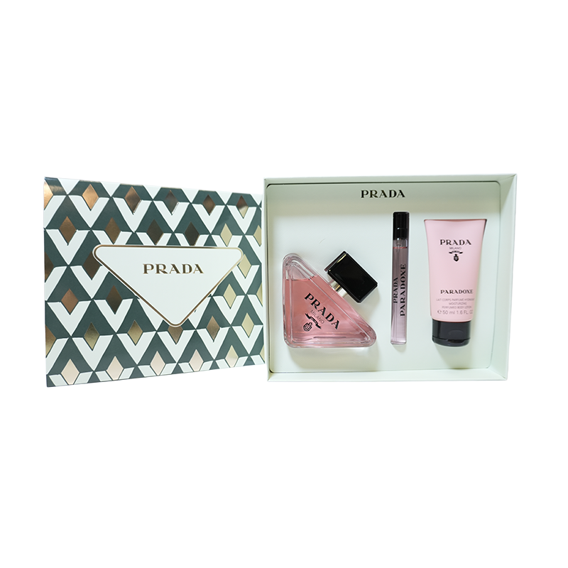 Prada Paradoxe 3 Pcs Gif Set W (3.0oz EDP + 1.7oz Body lotion + 0.34oz EDP)