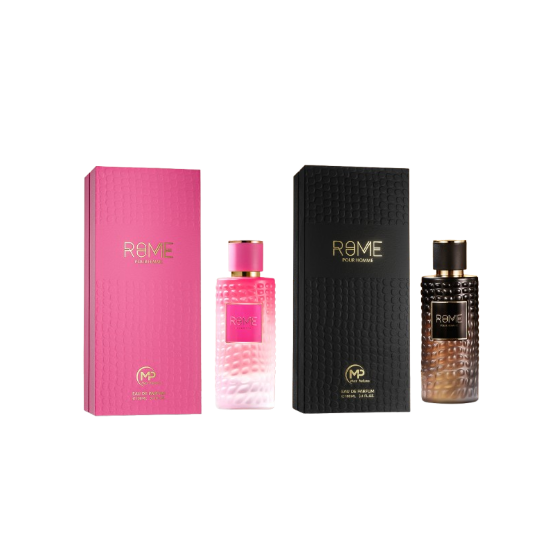 Bharara Mast Perfume Rome Promotion (Rome Pour Homme M EDP 3.4oz + Rome Pour Femme W EDP 3.4oz)