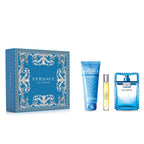 Versace Man Eau Fraiche Gift Set 3 Piece EDT 3.4 oz with Shower Gel and Mini for Men