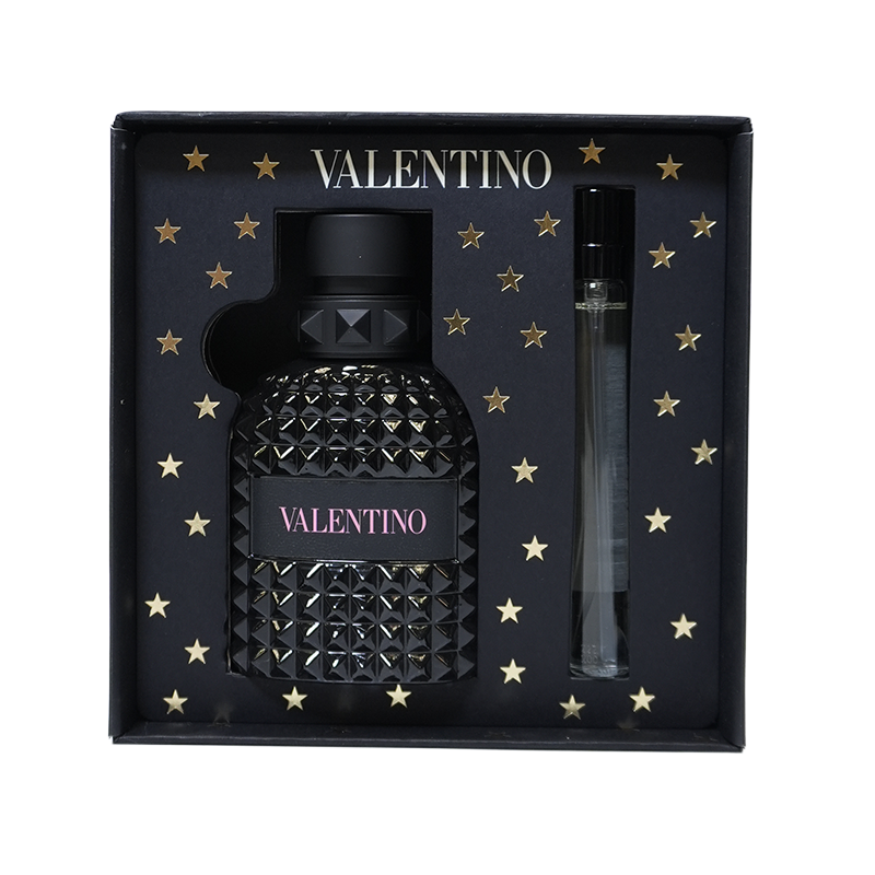 Valentino Uomo Born In Roma 2 Pcs Gift Set M (1.7oz EDT + 0.33oz EDT)