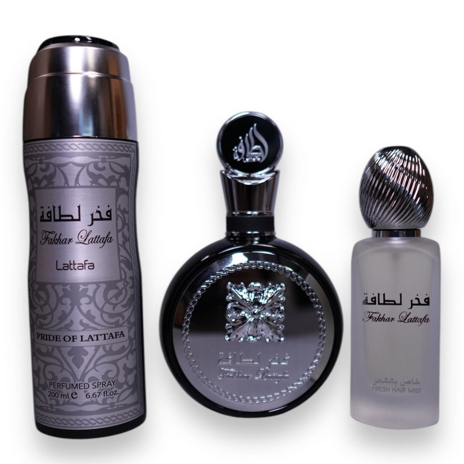 Open Box Lattafa Set Fakhar 3 pc M EDP 3.4oz