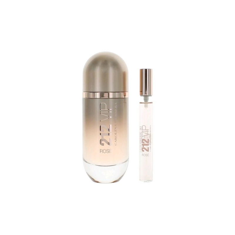 Carolina Herrera 212 Vip Rose Travel Exclusive Set  EDP W 2.7oz