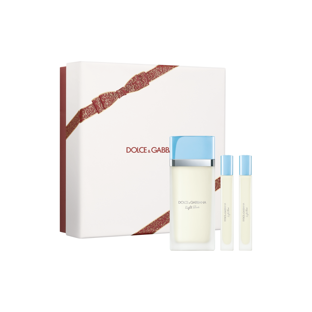 Dolce & Gabbana Light Blue 3-Piece Gift Set for Women (EDT 3.3 oz + Mini EDT 0.33 oz + Mini EDT 0.33 oz)