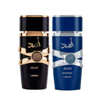 Set de regalo Lattafa Asad y Asad Zanzíbar M EDP 3.4 oz
