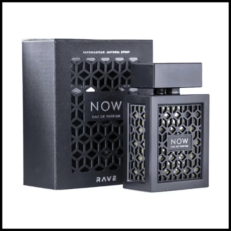 Caja abierta Lattafa Rave Now Black M EDP 3.4oz
