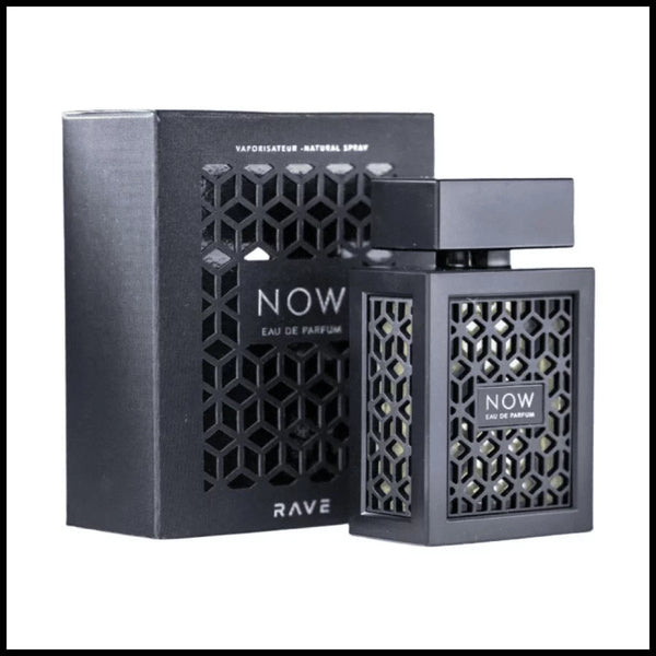 Open Box Lattafa Rave Now Black M EDP 3.4oz