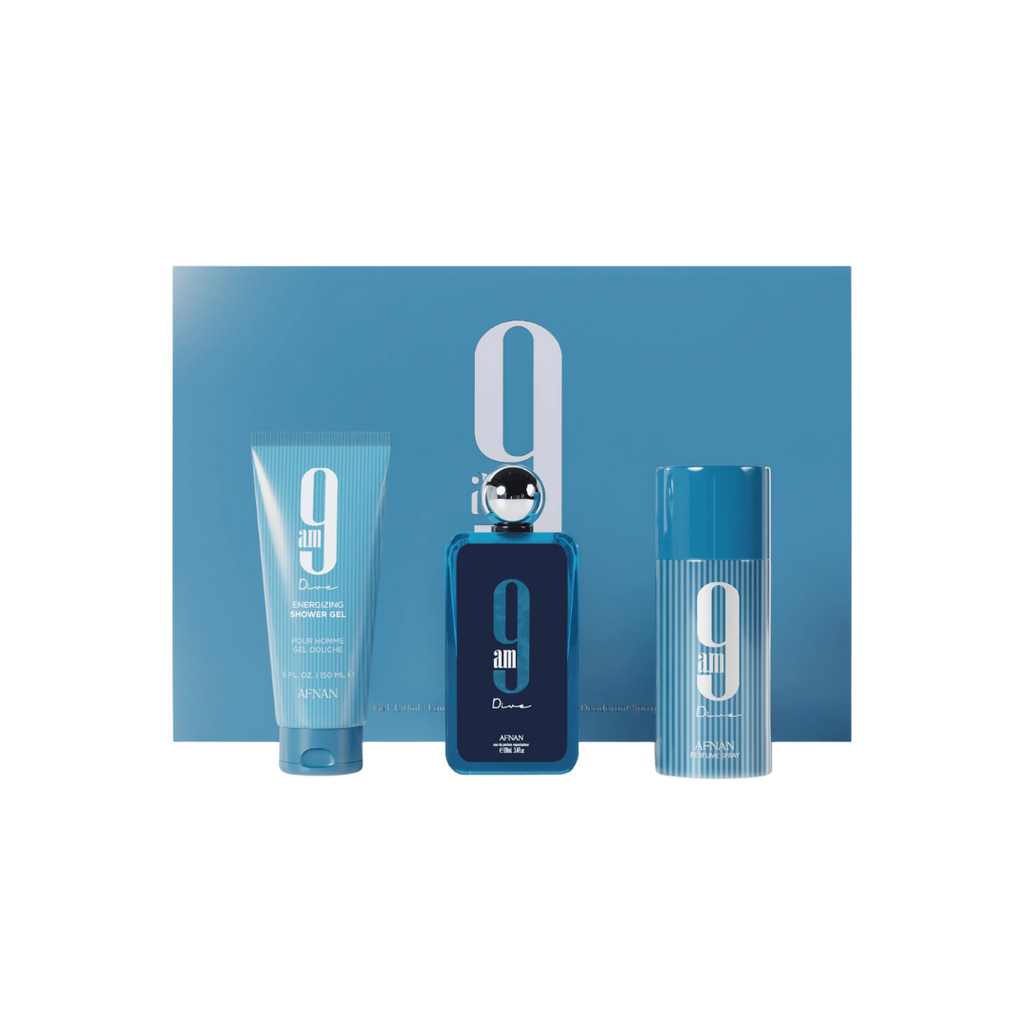 Afnan Set 3 pcs 9 AM Dive Unisex EDP 5.0 oz