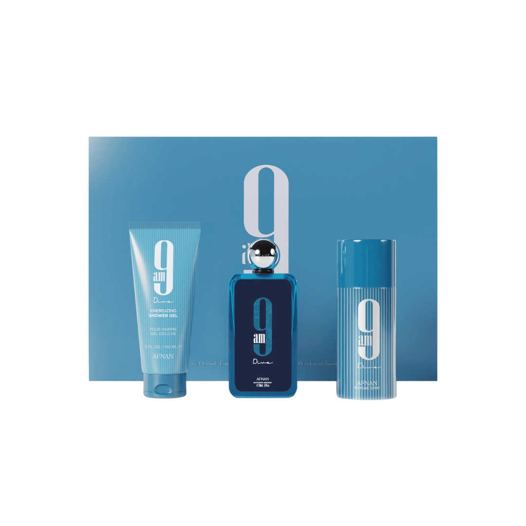 Afnan Set 3 pcs 9 AM Dive Unisex EDP 5.0 oz