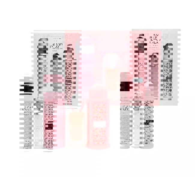 Rave Now Pink Set (Rave Now Pink EDP 3.4oz ,Perfumed Spray 6.8oz ,Hair Mist 1.7oz)